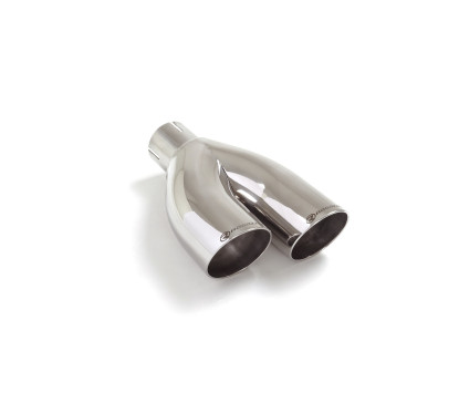 Sortie d’échappement de gauche ronde Sport Line ronde 2X70 mm diamètre intérieur 50,5 mm